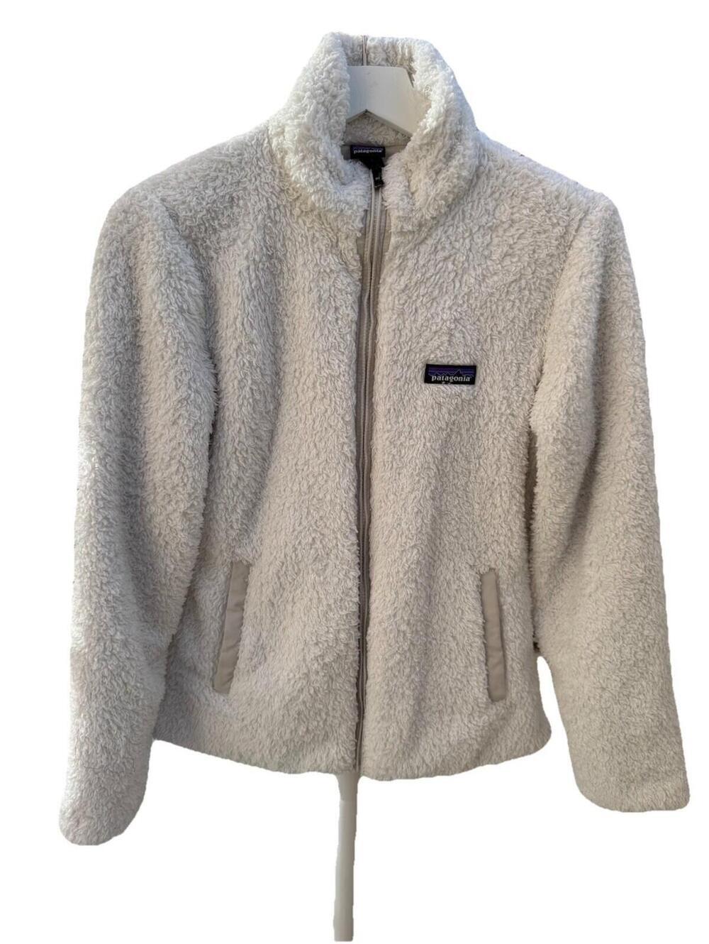 Patagonia White Sherpa Jacket Full Zip Sz S Womens